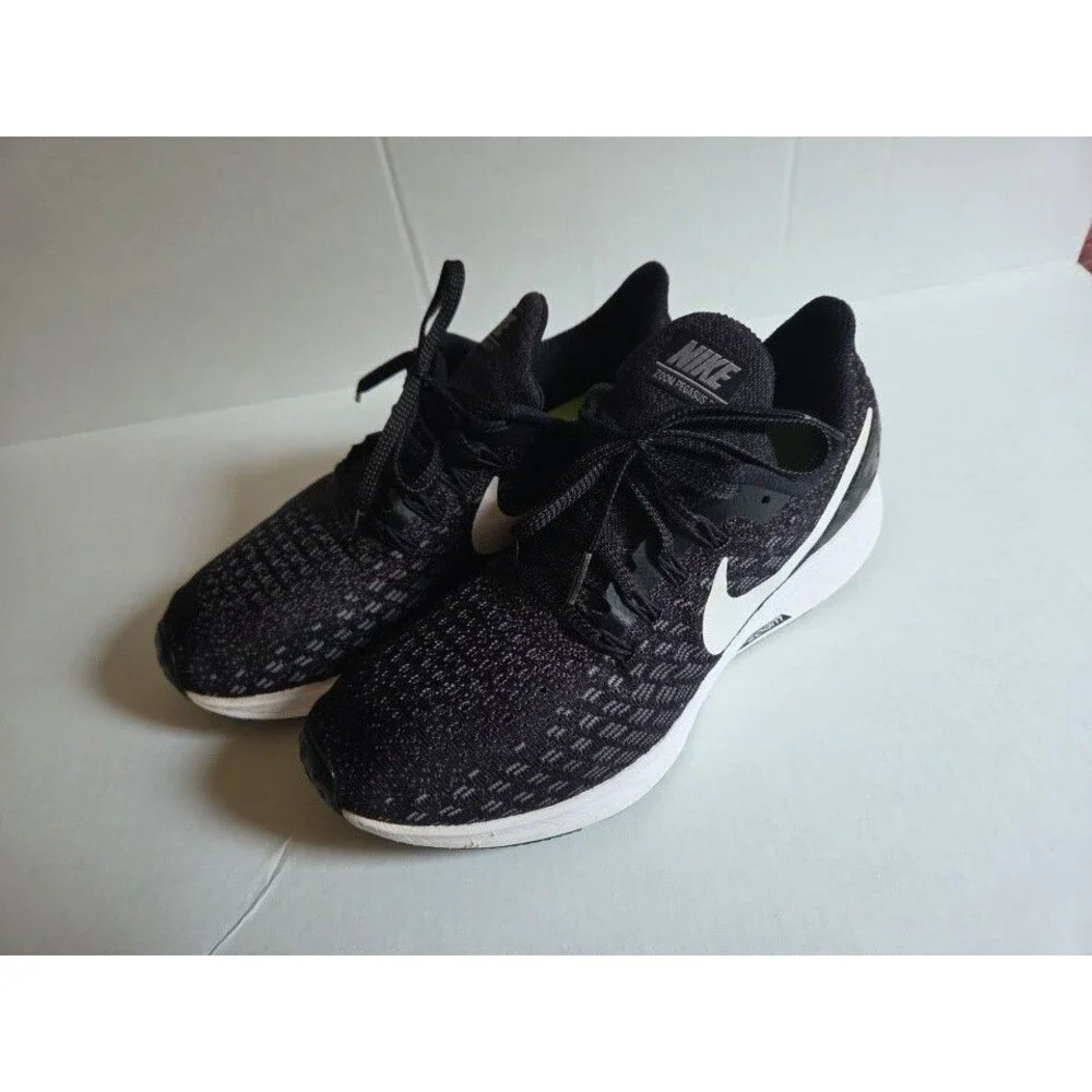 Nike Air Womens Zoom Pegasus 35 942856-001 Black Running Training Shoes Size 8